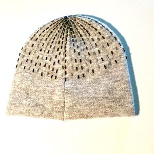 New Club Monaco Women's Wool Blend Mayree Hat Beaded Beanie - One Size - Gray